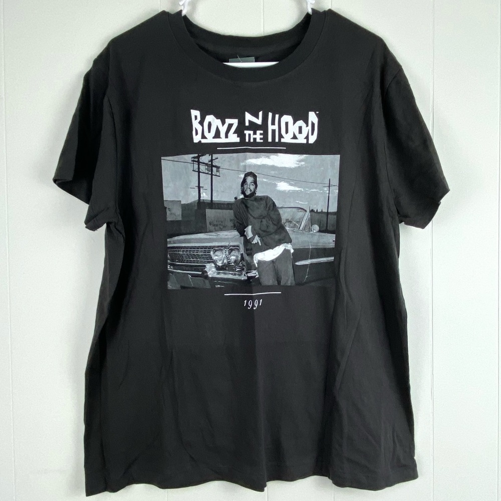 New Boyz N The Hood Ice Cube Doughboy Impala Short Sleeve T-Shirt Charcoal XL